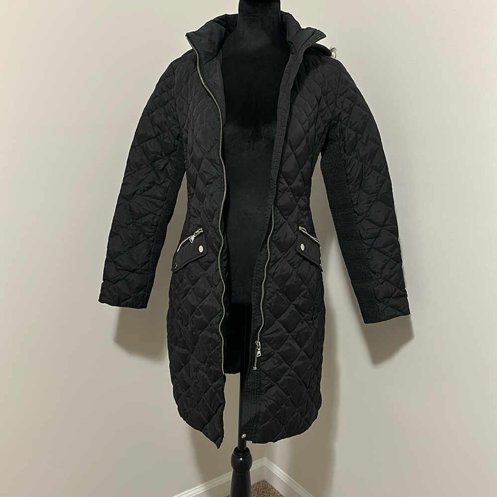 Long quilted jacket